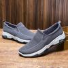 Slip-on Loafers Comfortable Pair of Breathable Men's Sneakers Middle-aged Flat Driving Shoes