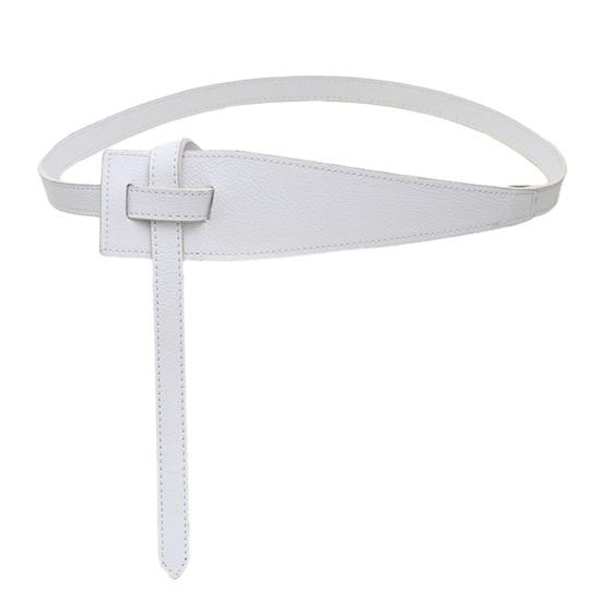 Корейский стиль, простой женский ремень из искусственной кожи, неправильная форма, регулируемый узел, длинный пояс, костюм, пальто, корсет, пояс, модные аксессуары