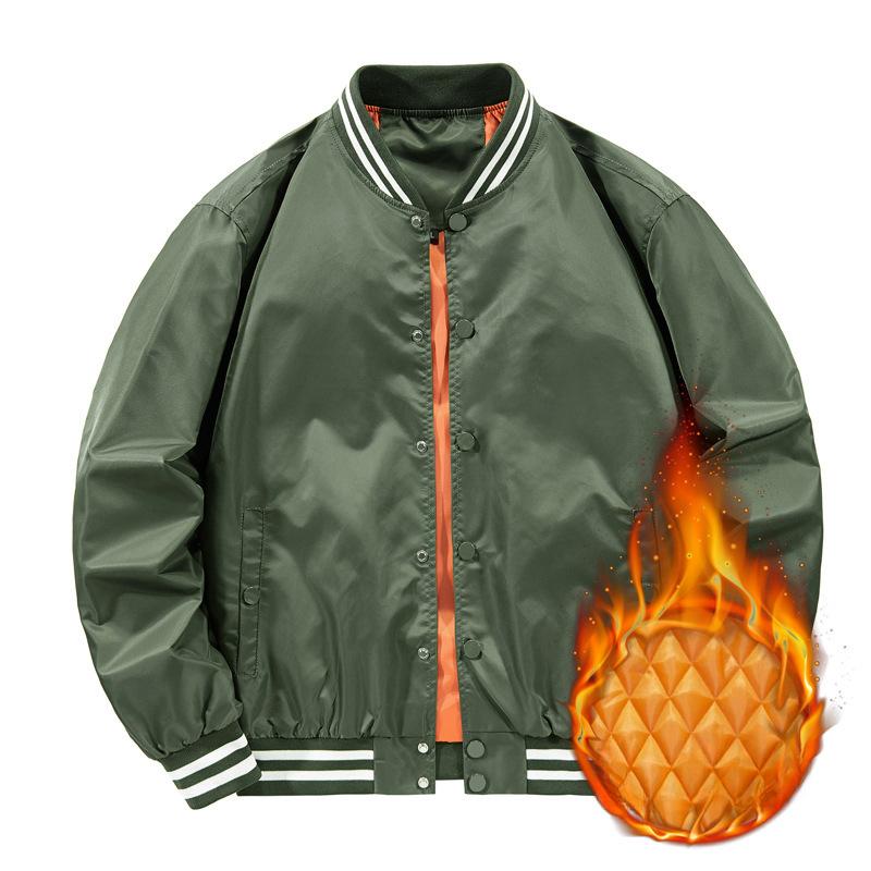 Цветная бейсбольная форма, мужская осенне-зимняя куртка-бомбер, мужское и женское парное пальто того же стиля, модная рабочая куртка Ins