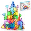 PicassoTiles 60 Piece Set 60pcs Magnetic Building Tiles Clear Magnetic 3D Building Blocks Construction Play Board Unimaginable Conventional -