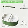 Adjustable Automatic Parrot Bathtub, USB Electric Pet Circulating Water Bath, Flow-Adjustable Bird Shower Fountain, Suitable for Pet Parrots,