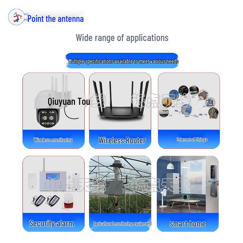 Двухдиапазонная складная антенна 2,4 ГГц / 5,8 ГГц для WiFi, Bluetooth, Zigbee и 5G роутеров.