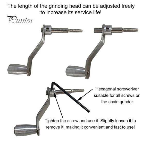Точилка для бензопилы с гаечными ключами Компактный размер Съемный портативный набор приспособлений для заточки зубов цепной пилы с ручным управлением