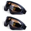 2 Pair Anti-sand Outdoor Protection Glasses Motorcycle Riding Sunglasses Sports Ski Skating Goggles Windproof Dustproof UV400