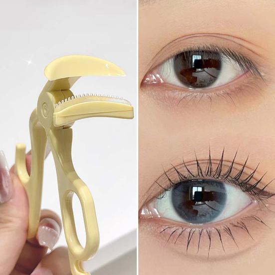 Щипцы для завивки ресниц с силиконовой расческой, портативные, дорожные, эргономичные, зажимы для ресниц, профессиональные, для начинающих, женские инструменты для завивки ресниц