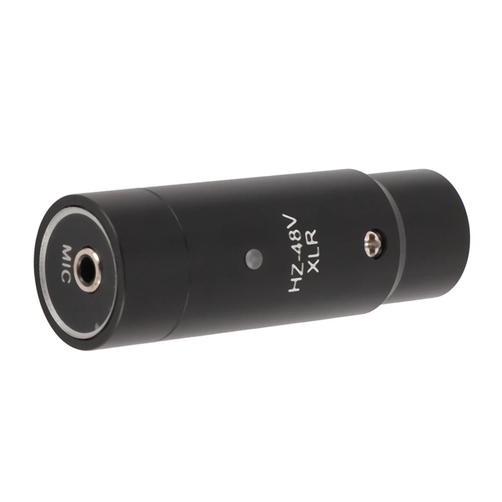 48V Phantom Power Microphone To XLR Male Adapter 3 Pin for 3.5mm Headphones 20‑16000Hz