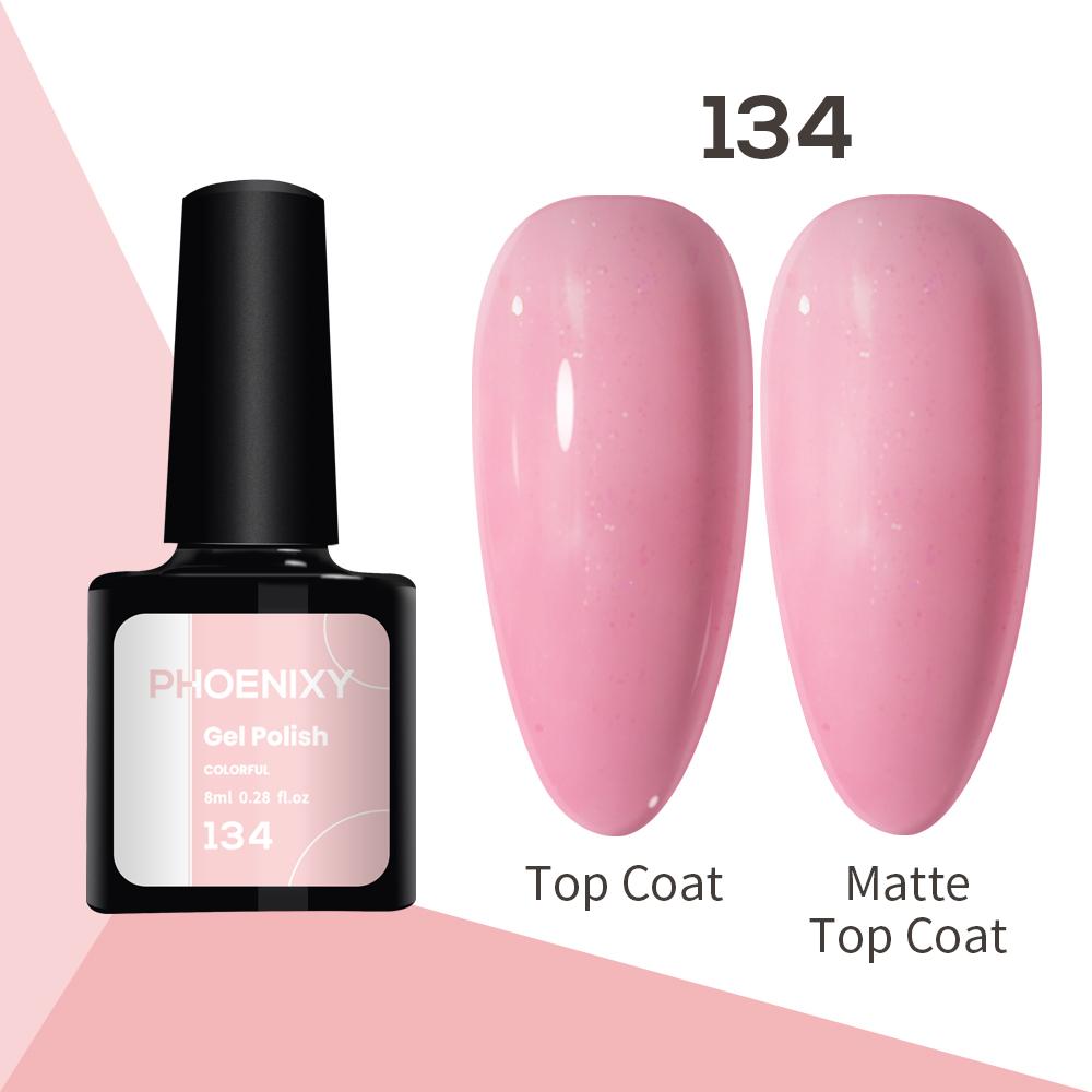 Лак для ногтей PHOENIXY, 8 мл, УФ-светодиодный гибридный лак для дизайна ногтей, гель-лайнер для маникюра, полупостоянная основа, верхнее покрытие, гель с блестками, блестящие цвета, гель