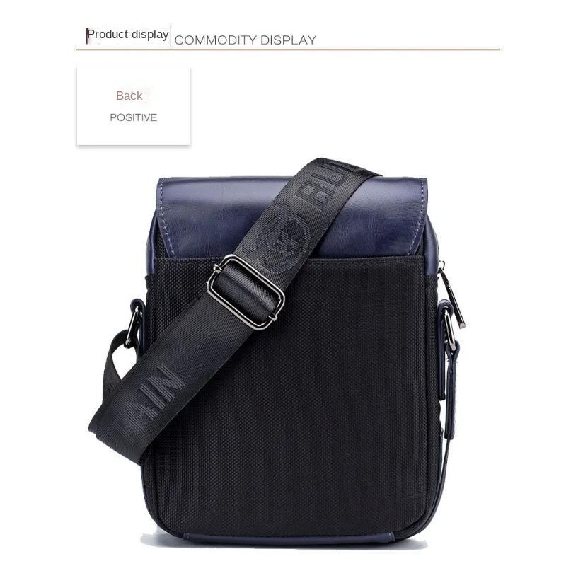 BULLCAPTAIN 2024 Мужская сумка-мессенджер Мужские сумки через плечо из натуральной кожи Деловая повседневная сумка через плечо Известный бренд мужская сумка-сумка