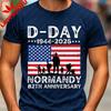 DDay Shirt 82th Anniversary Normandy 19442026 TShirt D Day 06 Jun 1944 Memorial Clothing Men Crewneck Cotton Short Sleeve