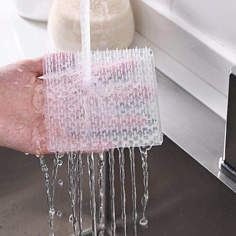 Silicone Dish Scrubber Crevice Brush Household Fruit and Vegetable Clean Brush Potato Carrot To Mud Easy Clean Cleaning Tools