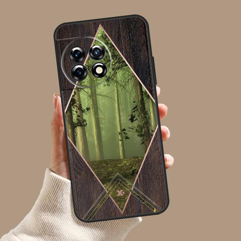 Лесная Геометрия Дерево Природа Чехол Для OnePlus Nord 5 CE 3 4 Lite N20 N30 OnePlus 15 13 12 11 8 9 10 Pro 10T 13T 13R Обложка