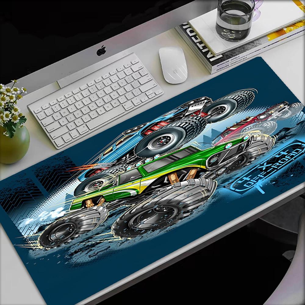 Truck Theme Mouse Pad, Non Slip Rubber Base, Multifunctional Office & Home Decor, Perfect for Workspace Personalization.