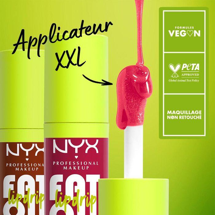 Gloss à lèvres - NYX Professional Makeup - Lipgloss Fat Oil - Couleur FOLLOW BACK - 4,8 ml - Vegan