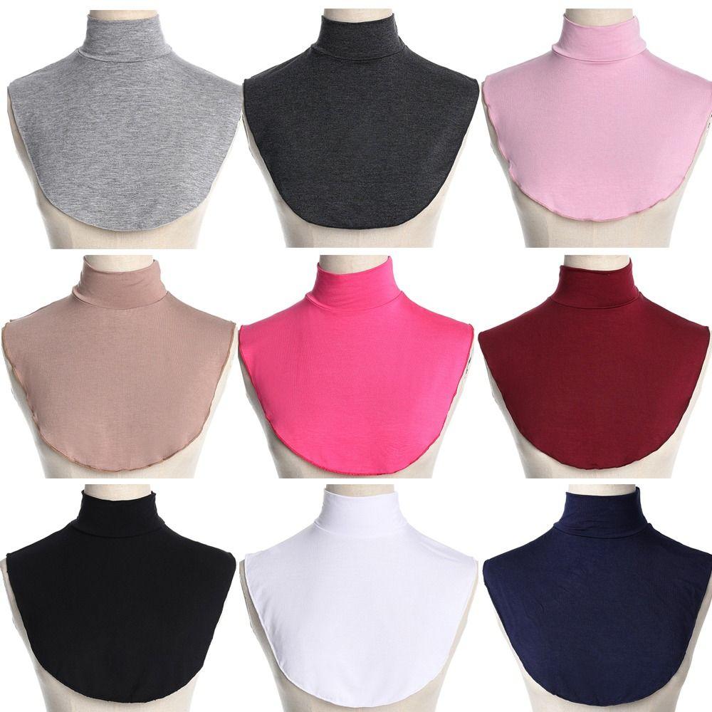 Fashion Scarves Wraps High Neck Cover Fake Collar Turtleneck High Collars Ramadan Hijab Cover