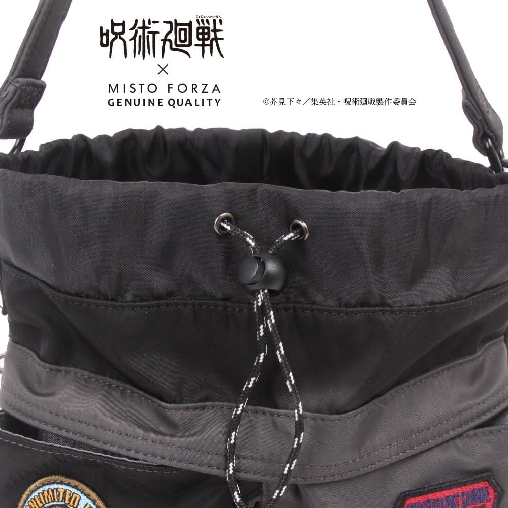 Shoulder Jujutsu Kaisen Collaboration Patch Model 2Way TOOL BAG FMJ10 Black Black [Mistforza]