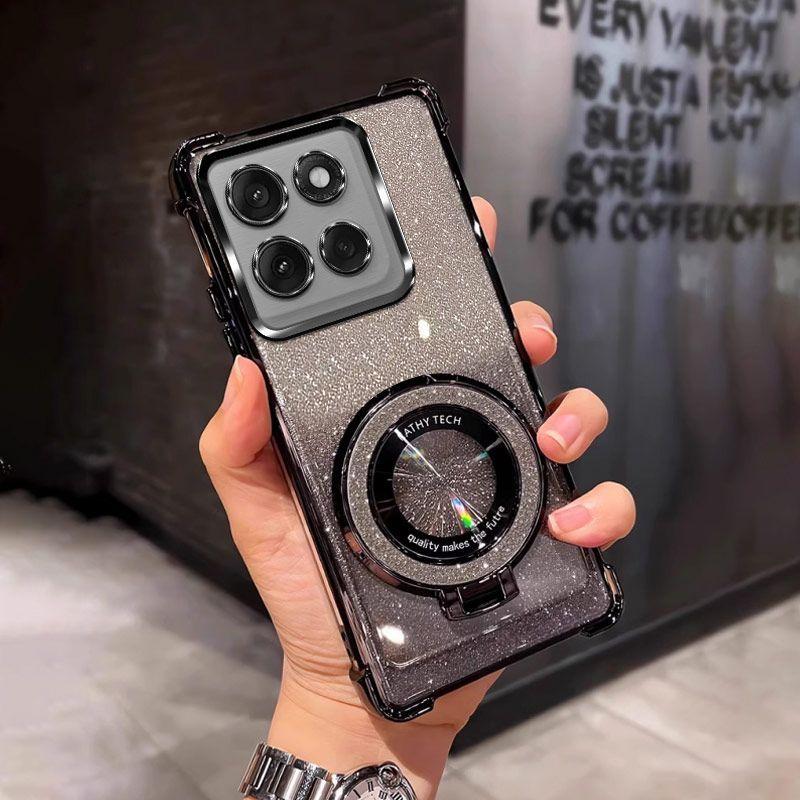 Роскошный блестящий четырехгранный чехол для Motorola Signature Moto Edge 70 Ultra 60 Fusion 50 Pro G87 G77 G67 G86 Power Ударопрочный чехол