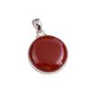 Натуральный Красный Оникс Драгоценный камень Ручной работы 925 Стерлинговое Серебро Ювелирное украшение Подвеска 1,50'' P4y27