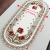Tablecloth Vintage Embroidered Fabric Oval Table Cloth Rectangular Waterproof Table Tablecloth For Wedding Party Home Decor