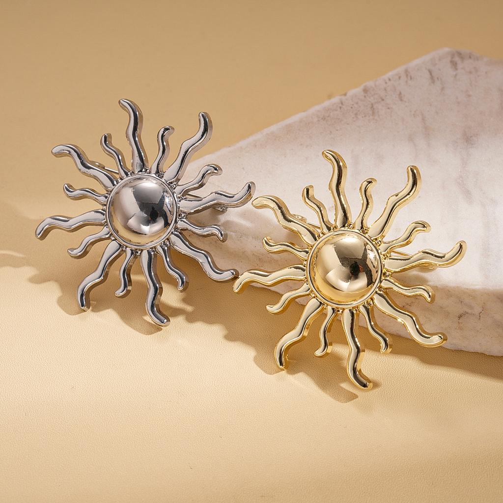 Геометрическая Брошь-Булавка «Солнце» с Холодным Ветром Аксессуары