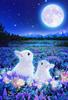 [Made In Japan] 1000-Piece Jigsaw Puzzle "Moon-Waiting Rabbit" Micro Pieces (26x38cm)