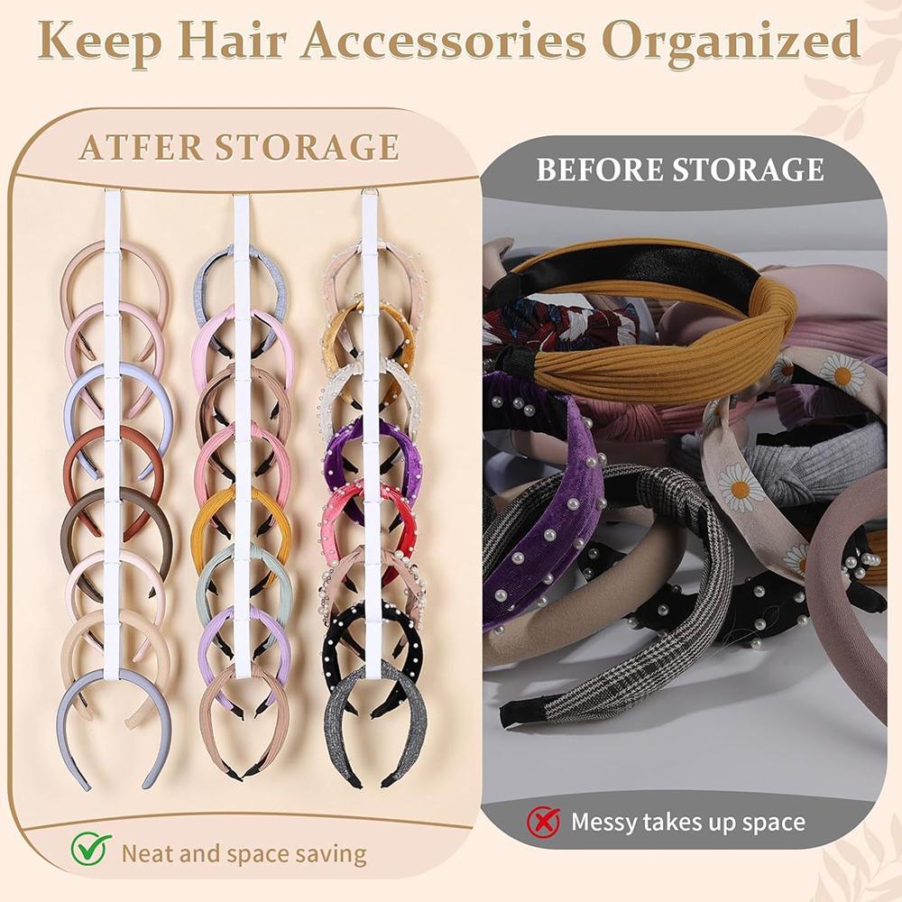 3pcs Headband Holder Organizer for Girls Bedroom College Dorm Decor