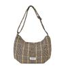 Retro Plaid Messenger Bag Women's Large-capacity Casual Dumpling Bag College Student Class Commuting Shoulder Bag