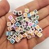 100 Pcs/lot Acrylic Beads Letter Bead Jewelry Finding For DIY Necklace Bracelet 6mm Fashion Wholesale High-quality New