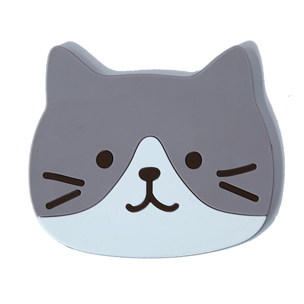 Cute Cat Cup Coasters Mats Silicone Non Slip Coffee Cup PVC Coaster Waterproof Absorbent Drink