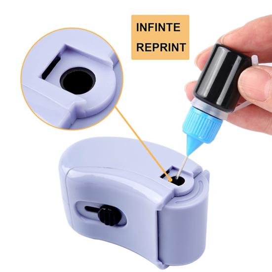 Роликовый штамп для защиты личных данных с чернилами для блокировки личных данных, конфиденциальный штамп для защиты личных данных от кражи