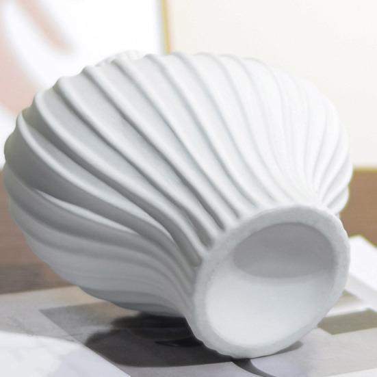 Керамическая ваза для цветов в рубчик Yousheng Минималистичная современная ваза-контейнер для цветов Домашний офис Настольное украшение Декоративная ваза для цветочных растений