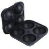 Multifunction DIY 4 Hole Non‑Stick Silicone Ice Ball Molds Maker Tray 6cm Kitchen Tools