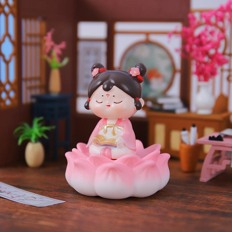 Креативный держатель для телефона в стиле династии Тан: Изысканный орнамент из смолы