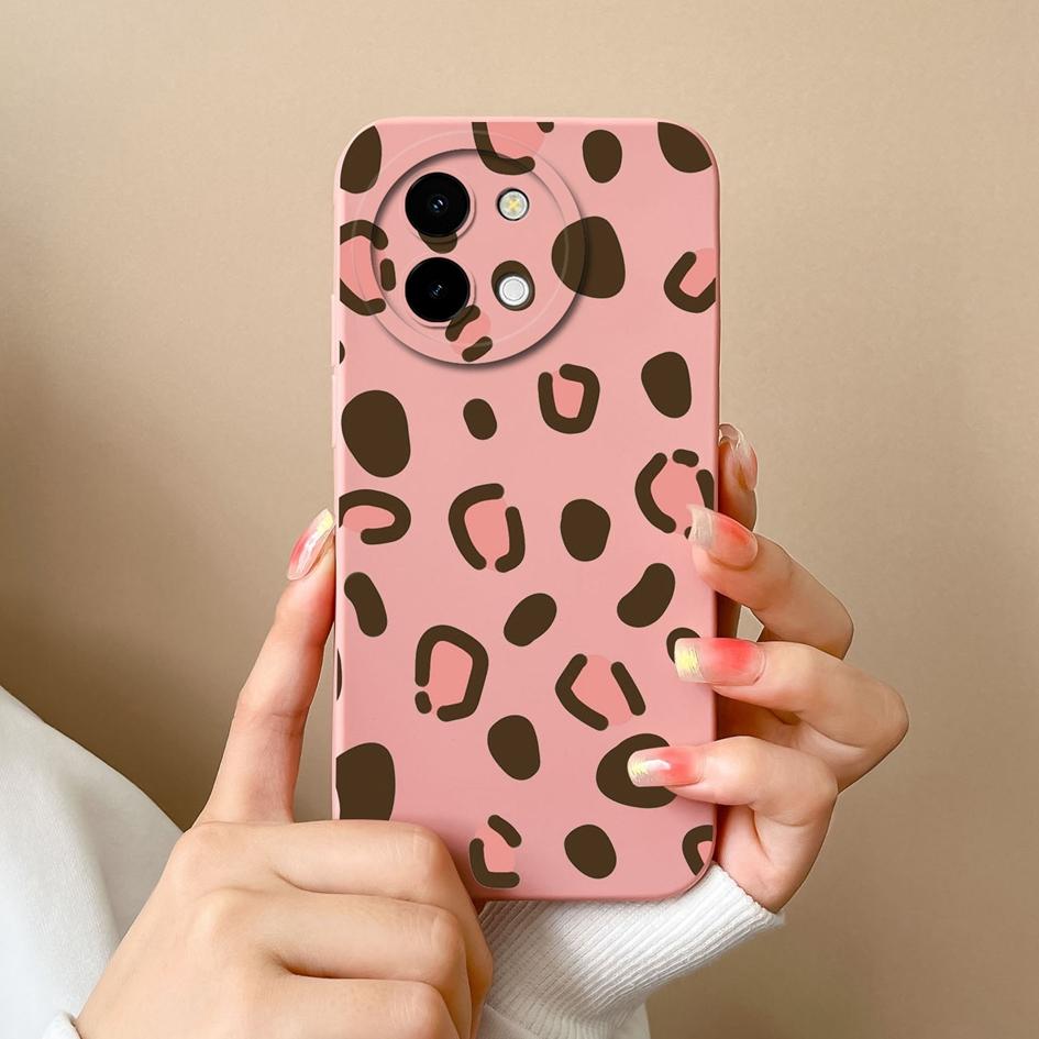 Чехол для Vivo Y200i T3x Y38 Y03 Y28 5G Y 28 4G Shell Fashion Labels Cases Matte Soft Silicone High Quality Super Противоударный Роскошный Корпус Capas