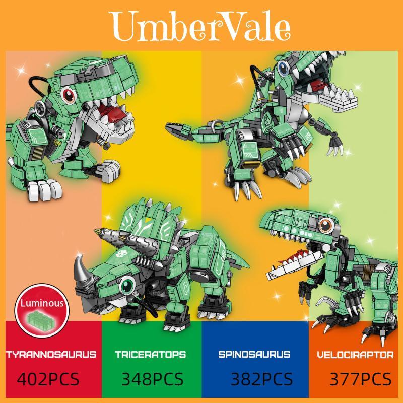 Night Light Dinosaur Diy Building Blocks Set Jurassic Series