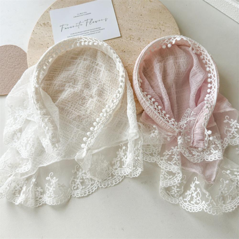 Bowknot Hair Hoop Seersucker Hair Bands Ins Hair Scarf Women