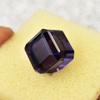 15MM Natural Purple Amethyst Cube Cut 34.2 Ct Certified Flawless Loose Gemstone