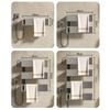 towel bar Gun ash space aluminum electric towel rack bathroom intelligent constant temperature timed drying towel bar