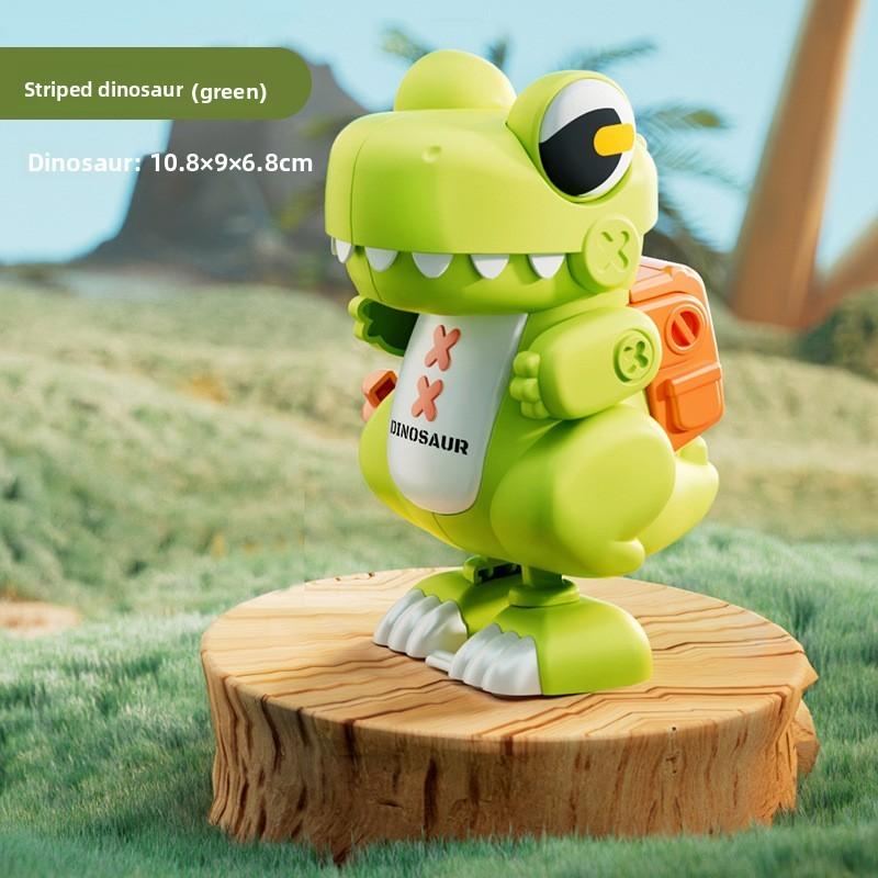 Kid Dinosaur Plastic Wind Up Toy With Mechanical Movement For Gift Learning
