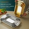 Stainless Steel Rectangular Serving Tray
