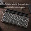 OUSEITECH Ретро Механическая Клавиатура и Мышь с Горошком, Bluetooth 5.0, Синие Переключатели
