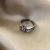 Vintage Punk Style Zircon Star Couple Rings for Men Women Personality Adjustable Crystal Pentagram Ring Jewelry Y2K Accessories