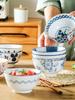 Японская керамическая миска для риса 5 дюймов, креативная подглазурная роспись, отдельный предмет посуды.