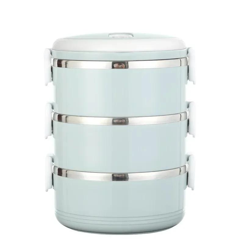 1-4 Layer Food Storage Containers Microwaveable Bento Lunch Box with Handle Insulated Food Container for Work School Camping Box