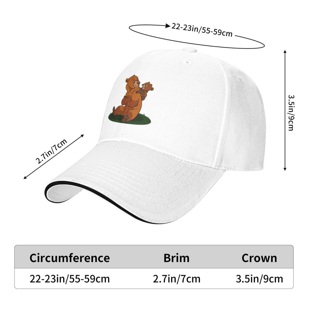 Unisex Baseball Hats Brother Bear Outdoor Streetwear Summer Sports Baseball Caps Hip Hop Cap Casquette Polychromatic Hats