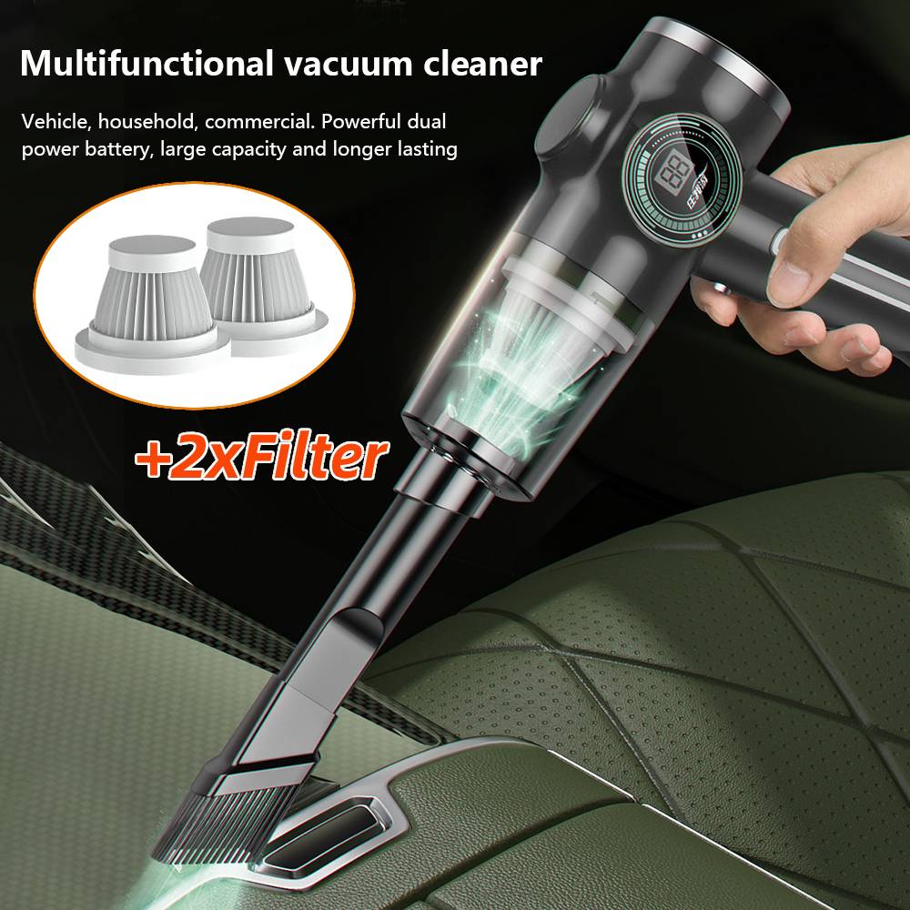 Wireless Powerful Vacuum Cleaner Strong Suction Vacuum Cleaner USB Charging Small Household Car Vacuum Cleaner