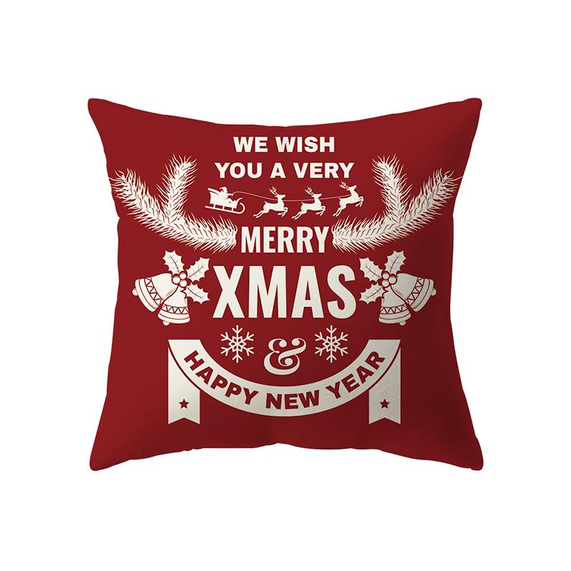Рождественская елка, Рождественские украшения, наволочка с принтом, домашняя гостиная, украшение для дивана, полиэстеровая подушка, наволочка