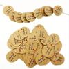 3bags Round Kraft Paper Gift Tags Baking Printed Tag Celebrating Labels Handmade Wedding Party Decoration Packaging Hang Paper