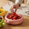Plastic Fruit Serving Plate Large Capacity Snack Storage Tray  Home Living Room
