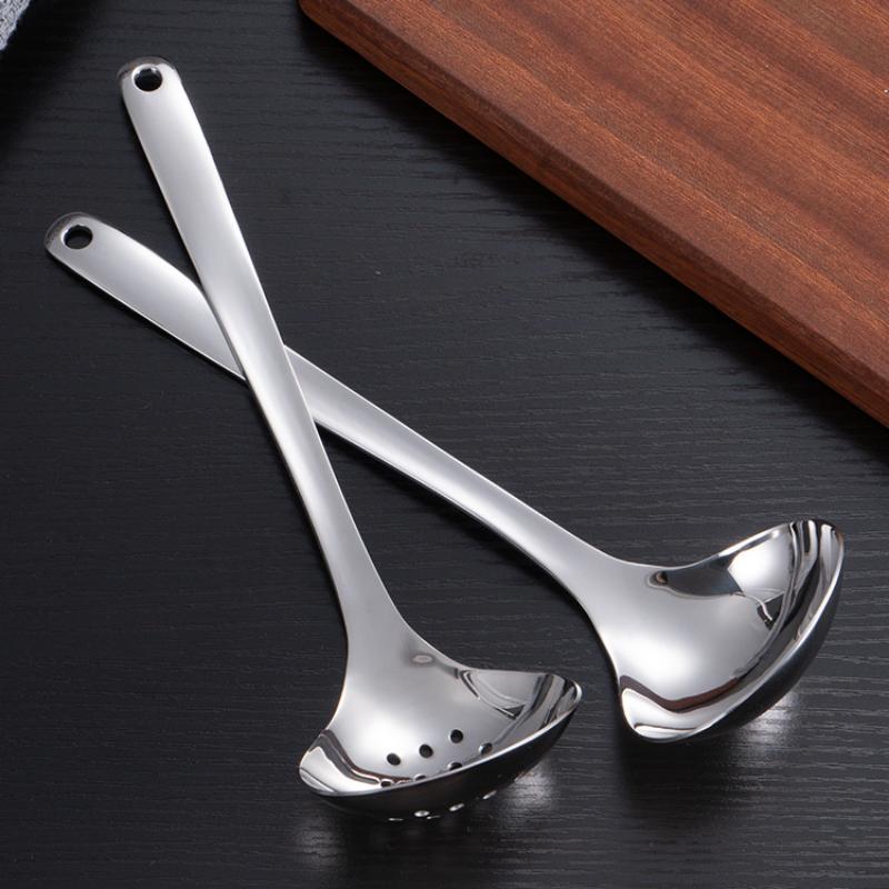 HANYANG 304 половник для супа из нержавеющей стали, углубленный и расширенный слив для горячего горшка, кухонная утварь, половник для горячего горшка