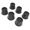 6 PCS Anti Vibration Pads Sofa Feet Pad Furniture Riser Mat for Table Cabinet Bed 3in Black Round